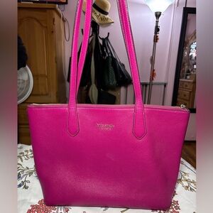 Kate Spade Fuchsia Pebbled Leather Bradley Tote
